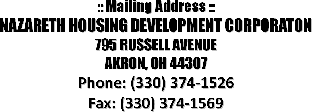 Mailing address Nazareth Housing Dev Corp mailing-address-nazareth-housing-dev-corp